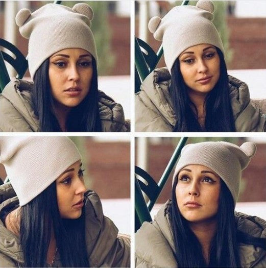 Cat's Ears Women's Hat Knitted Caps